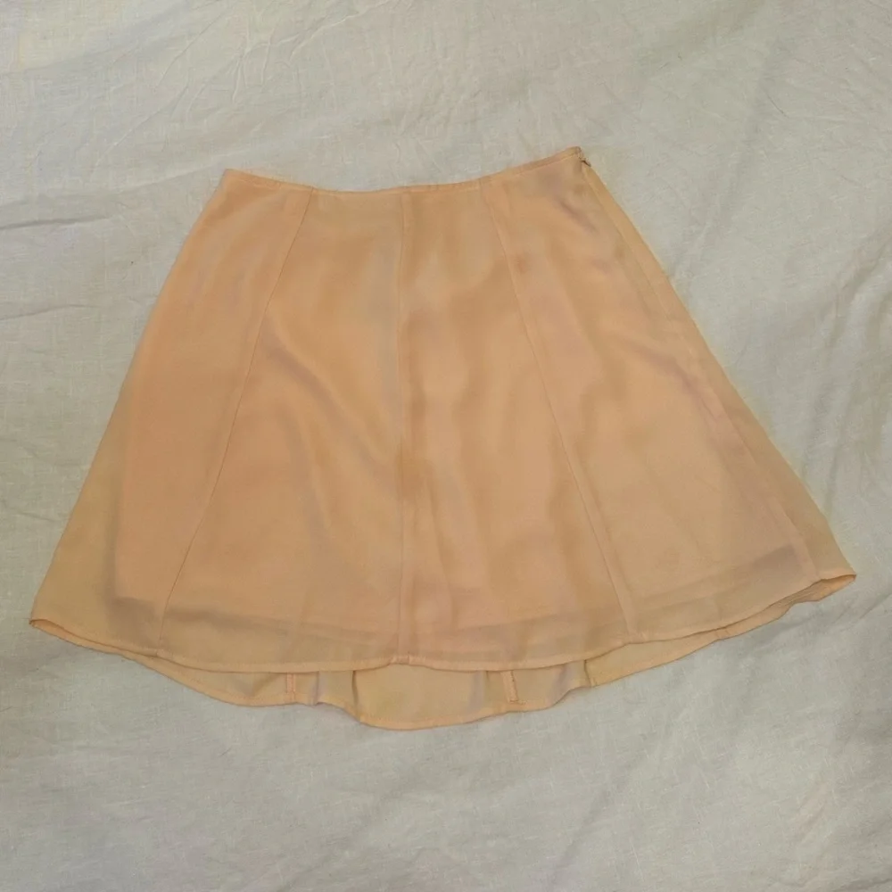 Sunday Best Orange Pink Mini A-Line Skirt Size 4